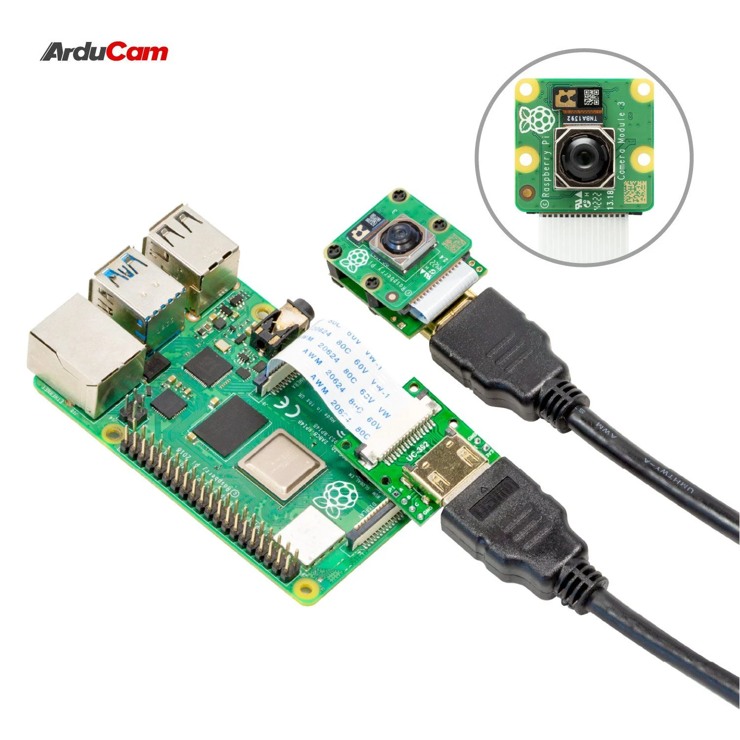 Адаптер CSI в HDMI для підключення камери до Raspberry Pi — зображення 3