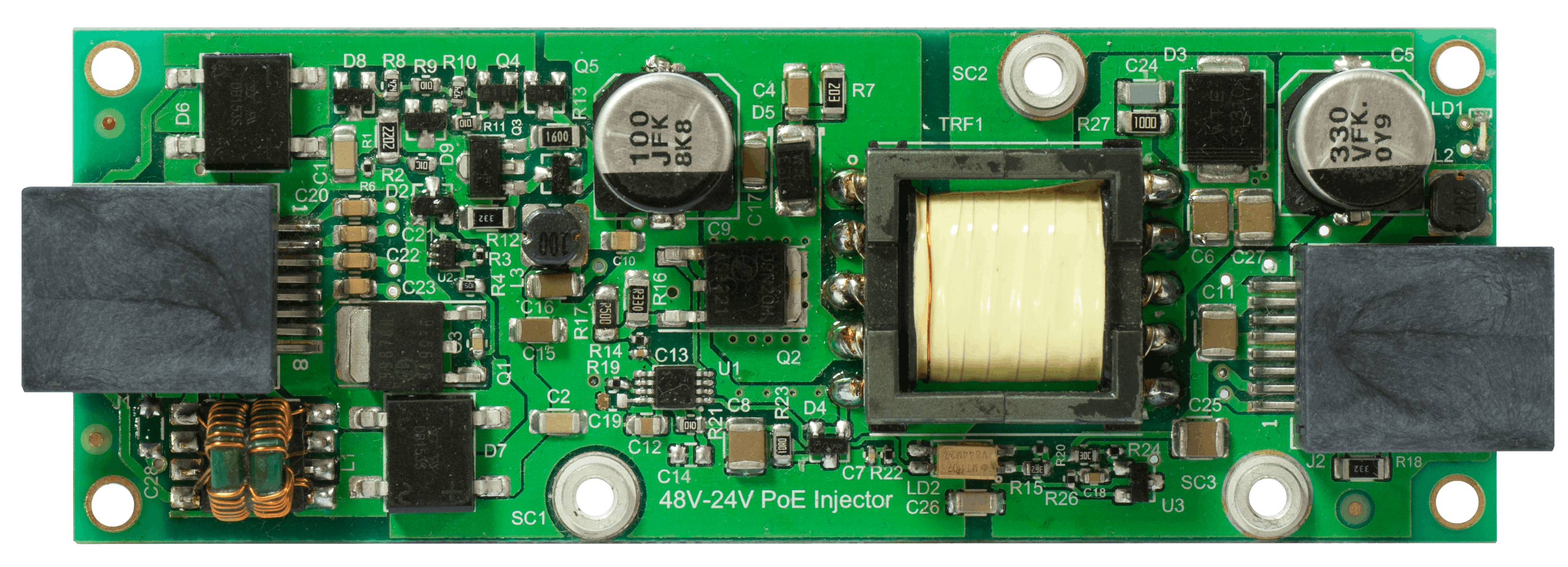 Адаптер MikroTik 48 to 24V Gigabit PoE Converter (RBGPOE-CON-HP) — зображення 2