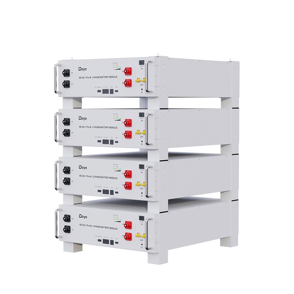 Акумуляторна батарея DEYE SE-G5.1 Pro-B, 5.12 кВт/год (LiFePO4 51.2V 100Ah) — зображення 2