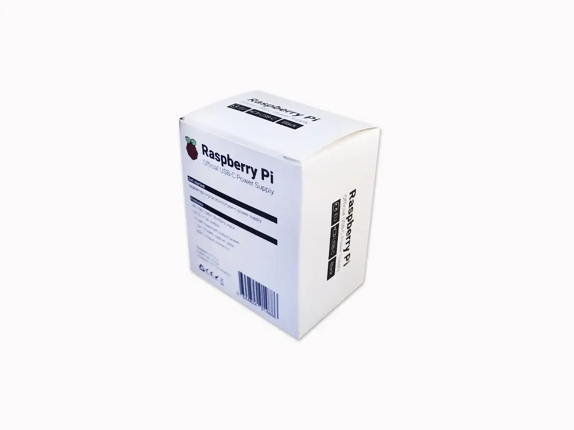 Блок живлення для Raspberry Pi 4 5В/3А USB-C чорний (офіційний) — зображення 3