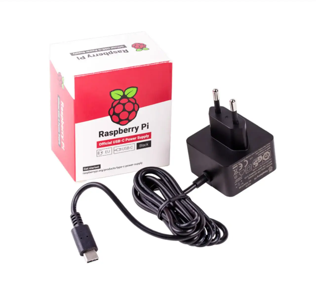 Блок живлення для Raspberry Pi 4 5В/3А USB-C чорний (офіційний)