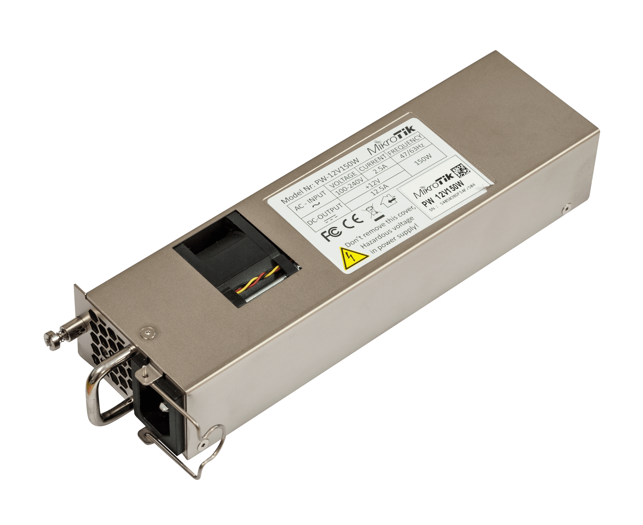 Блок живлення MikroTik Hot Swap 12V 150W power supply (12POW150) — зображення 2