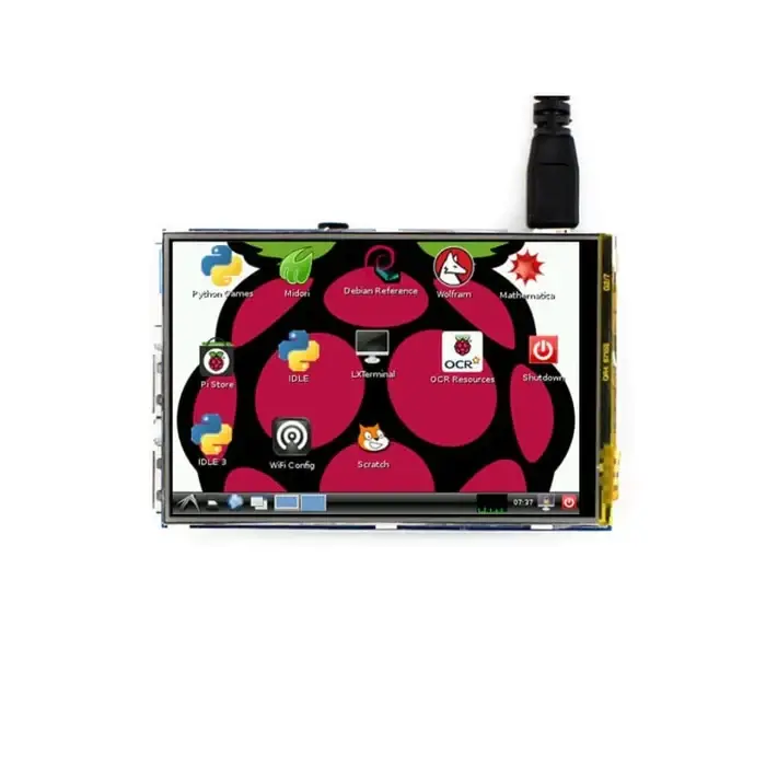 Екран Waveshare 3.5" 320x480 LCD TFT  Resistive TS SPI для Raspberry Pi (WAV-9904)