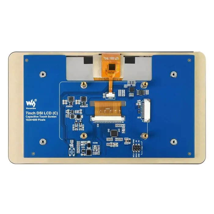 Екран Waveshare 7" 1024x600 LCD IPS  Capacitive TS DSI для Raspberry Pi (RJ010) — зображення 2