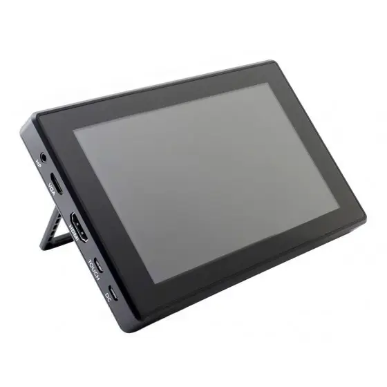Екран Waveshare 7" 1024x600 LCD IPS  Capacitive TS HDMI з корпусом для Raspberry Pi (RA420)