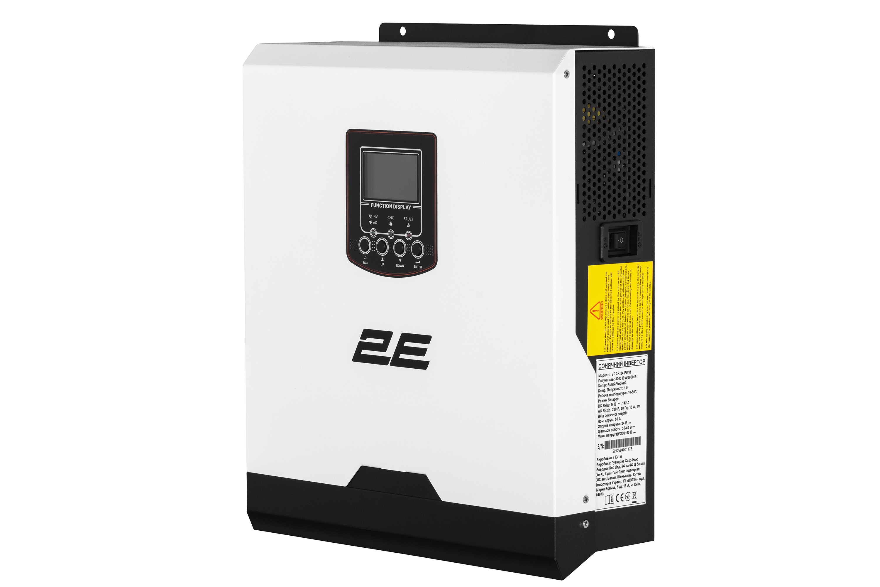 Інвертор сонячний автономний 2E VP-3K24 3000VA/3000W, 24V, PWM — зображення 3