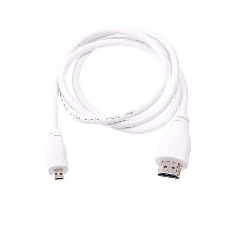 Кабель microHDMI-HDMI для Raspberry Pi 2м офіційний білий