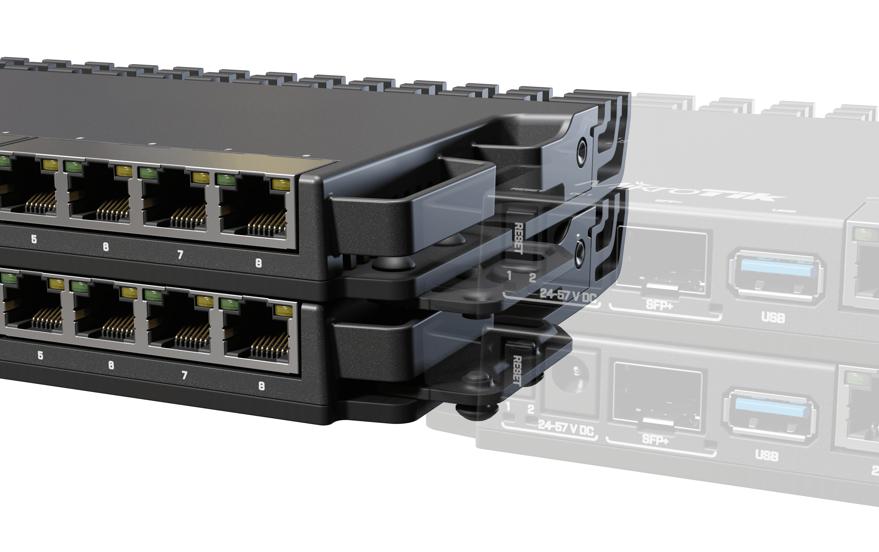 Комплект для монтажу в стійку MikroTik RB5009/L009 (K-79) — зображення 2