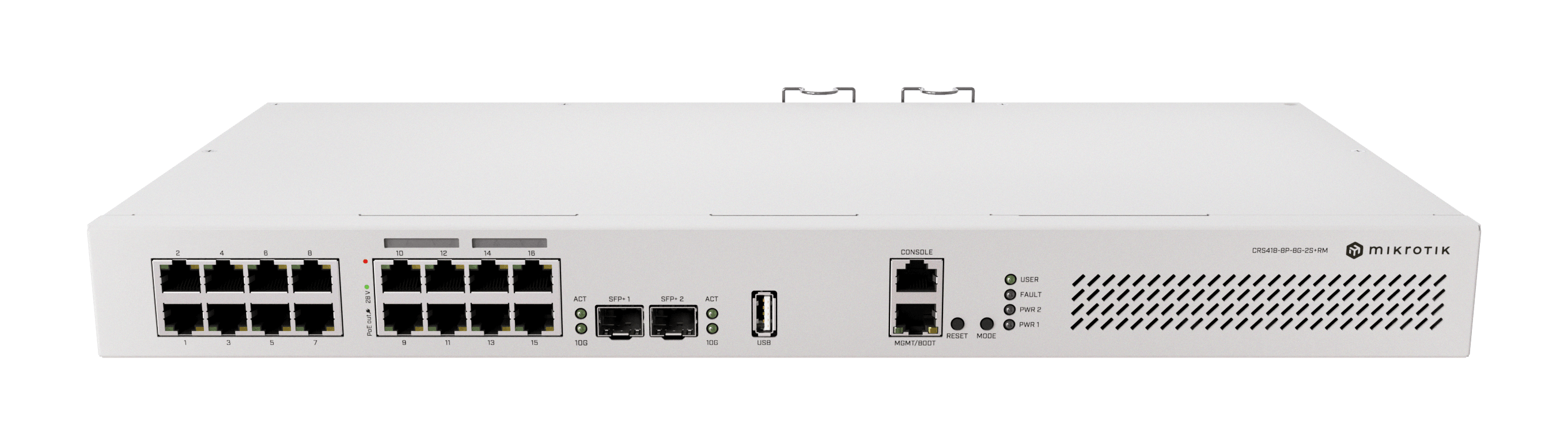 Комутатор керований Mikrotik Cloud Router Switch (CRS418-8P-8G-2S+RM)