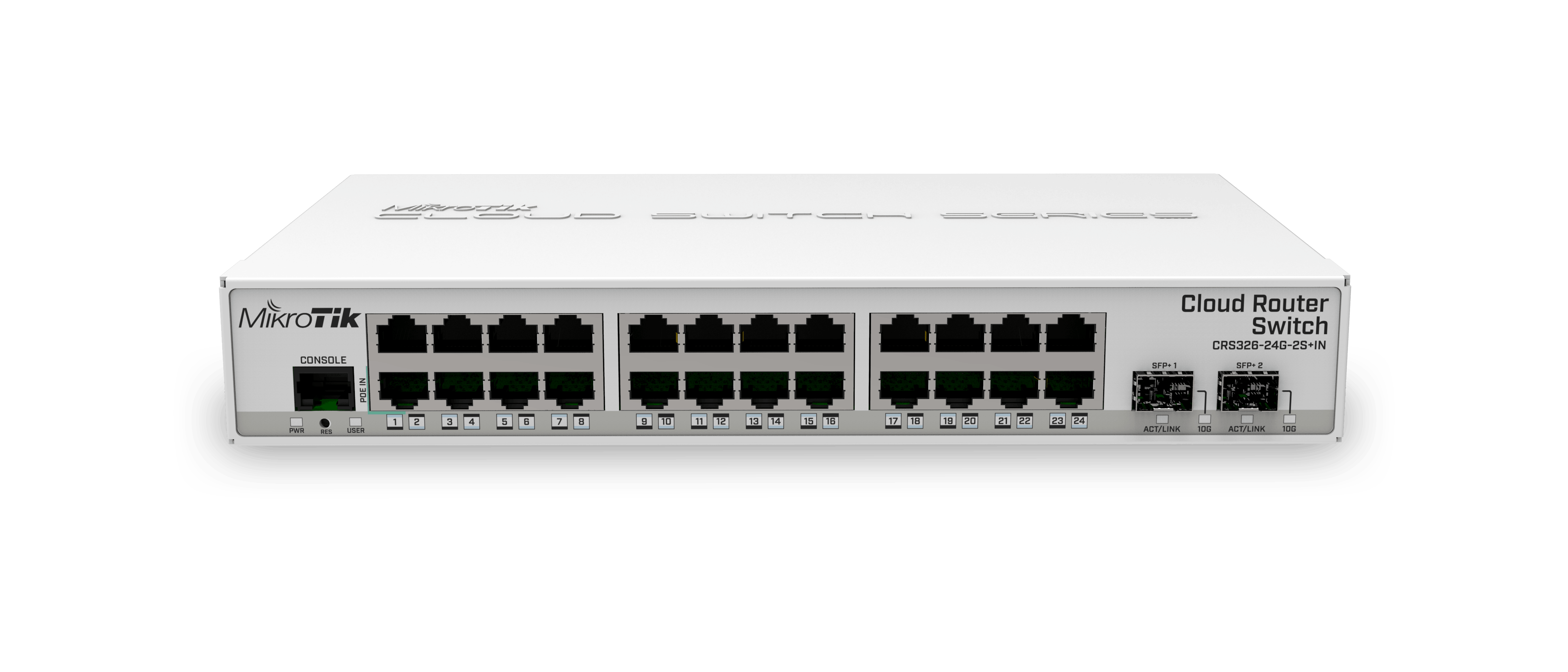 Комутатор керований MikroTik CRS326-24G-2S+IN — зображення 1