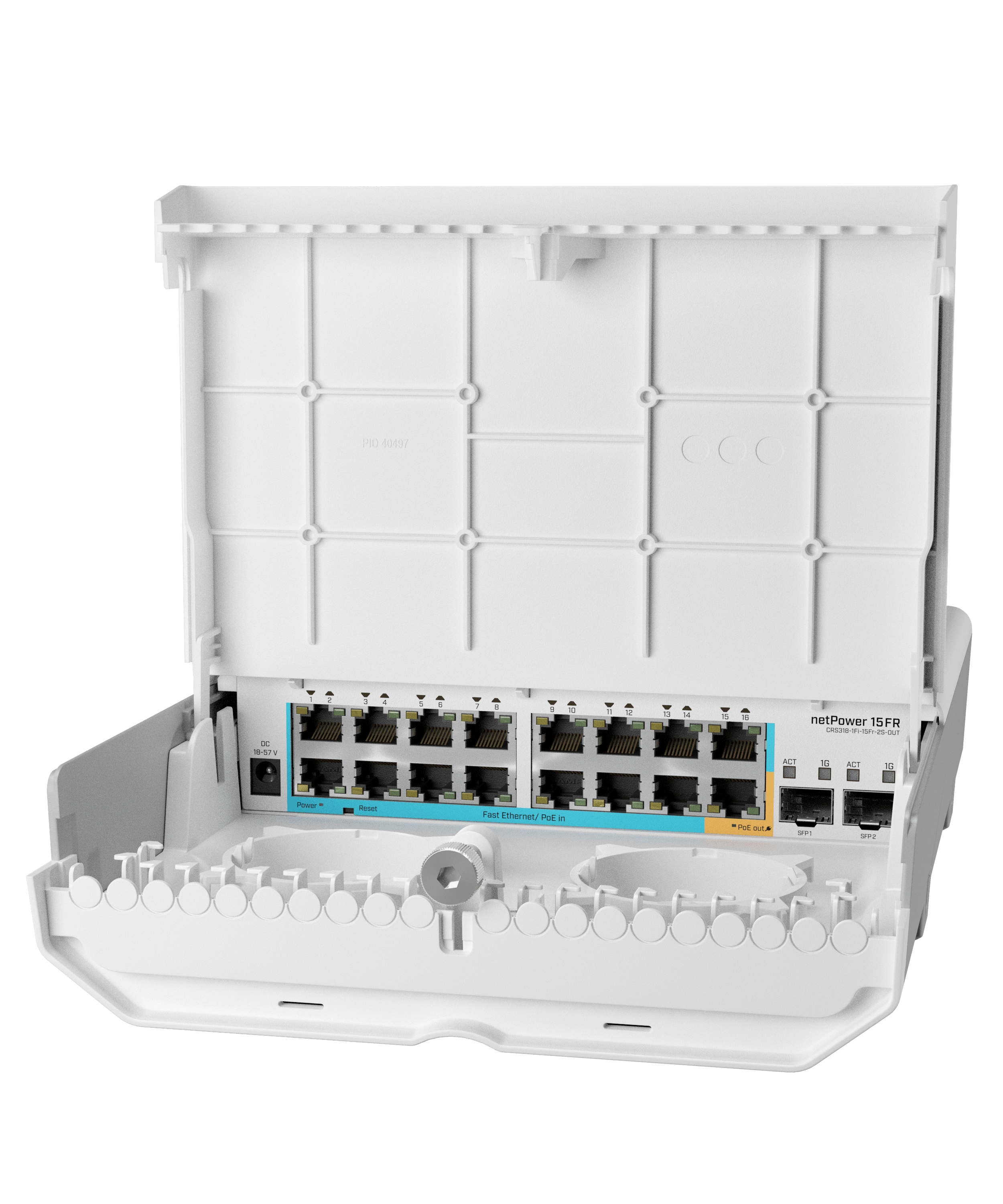 Комутатор керований Mikrotik netPower 15FR (CRS318-1Fi-15Fr-2S-OUT) — зображення 1