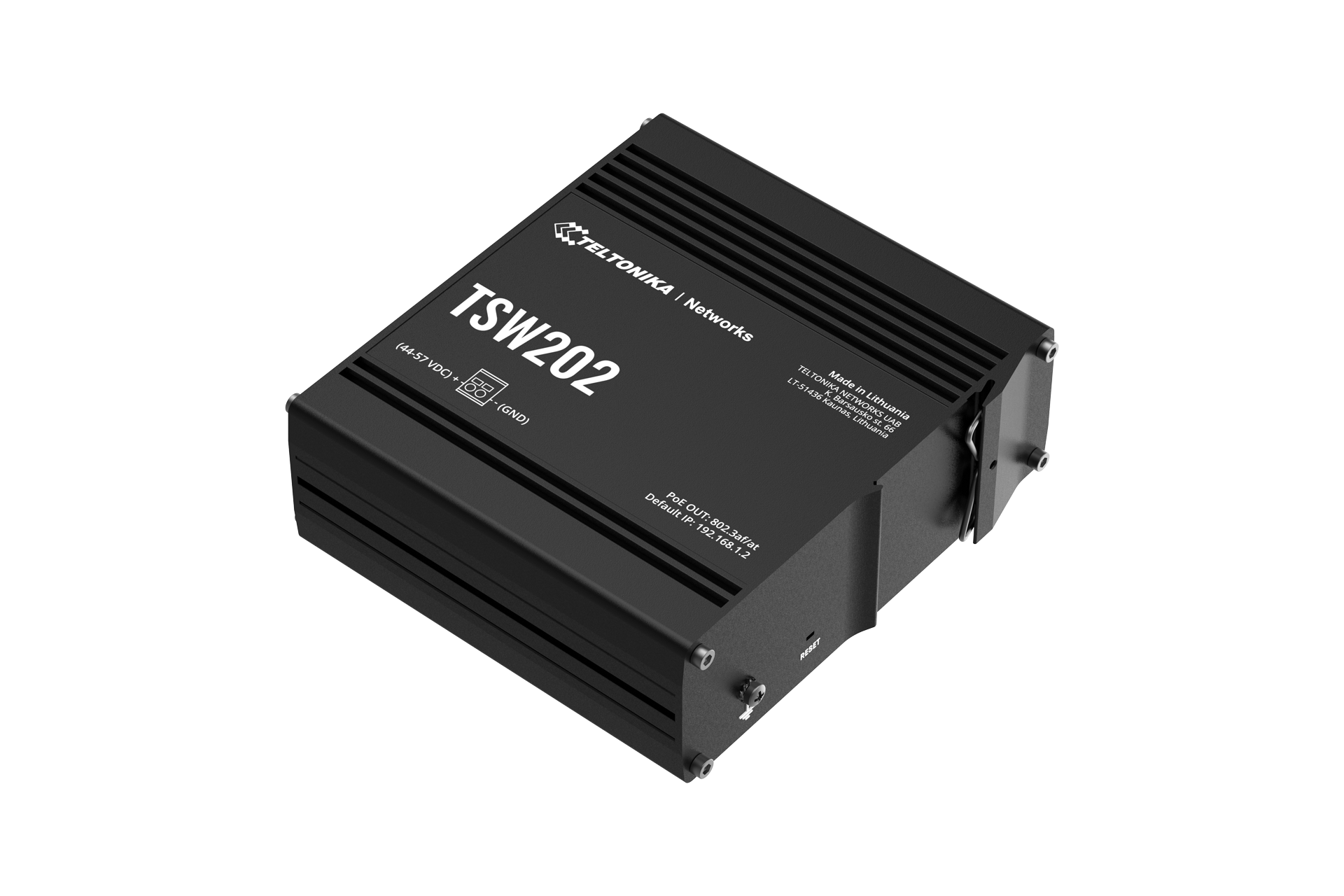 Комутатор керований Teltonika 8xGIGABIT/2xSFP/PoE+ без БЖ (TSW202) — зображення 3