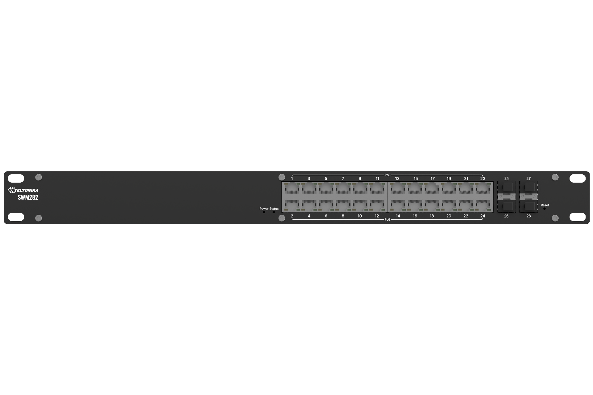 Комутатор керований Teltonika SWM282 (24 PoE+)