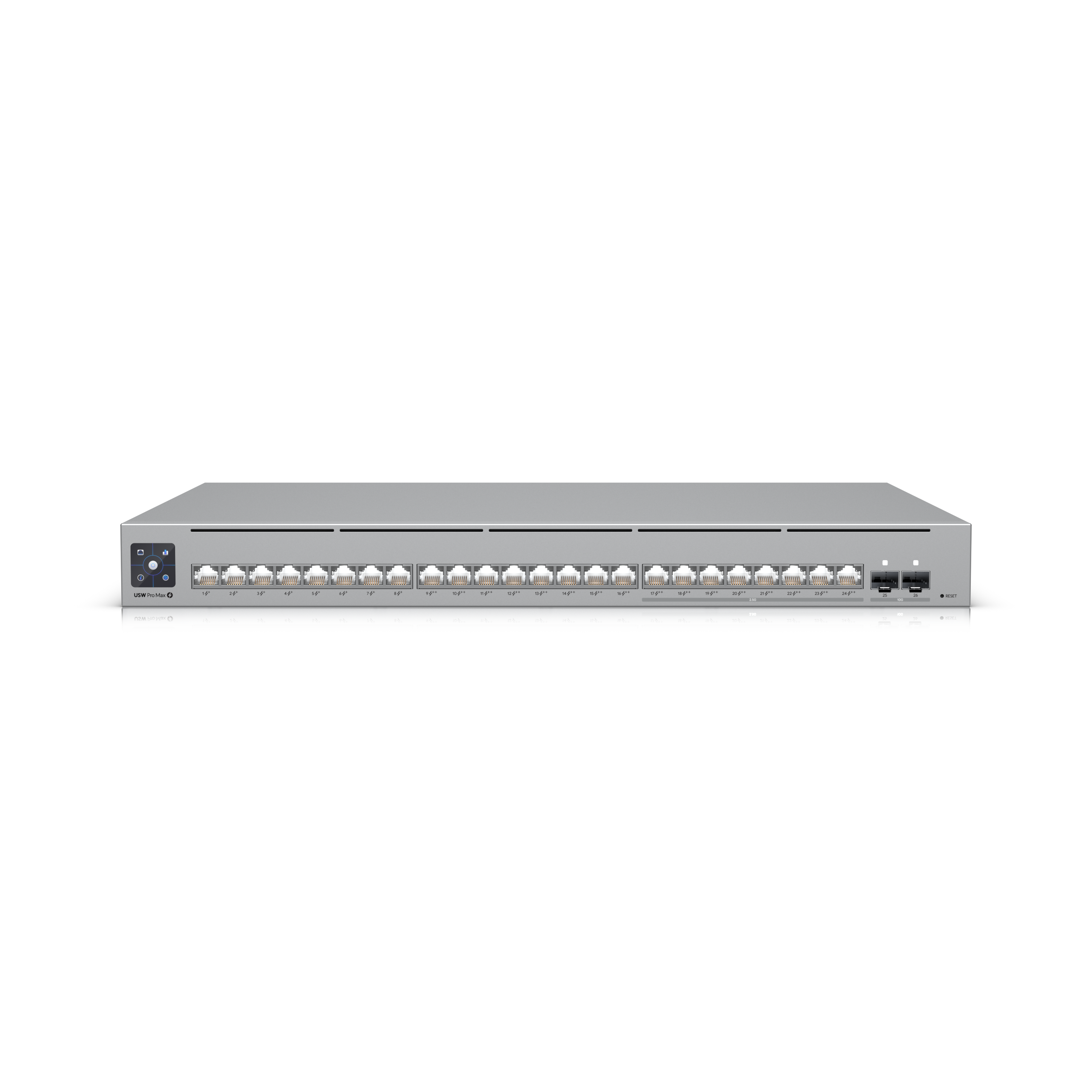Комутатор керований Ubiquiti (8) PoE/PoE+ (16) 60W PoE++ 400W (USW-PRO-MAX-24-POE) — зображення 1