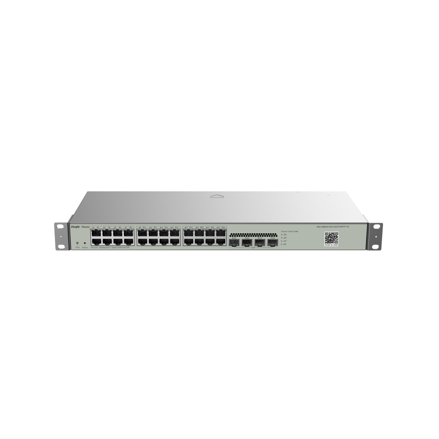 Комутатор L2-рівня Ruijie Reyee RG-NBS3100-24GT4SFP-V2 — зображення 1