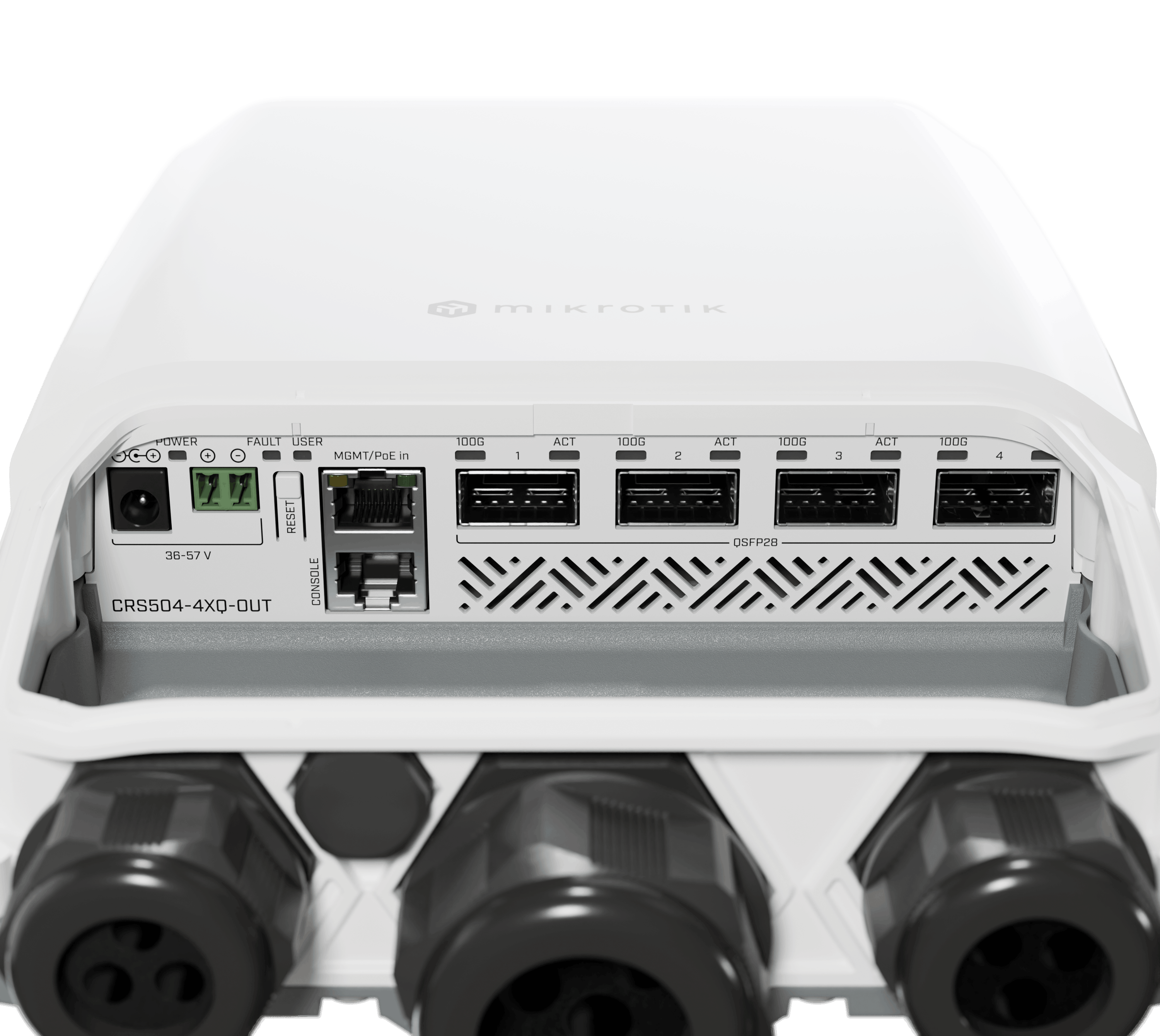 Комутатор MikroTik 4x100G (CRS504-4XQ-OUT) — зображення 3