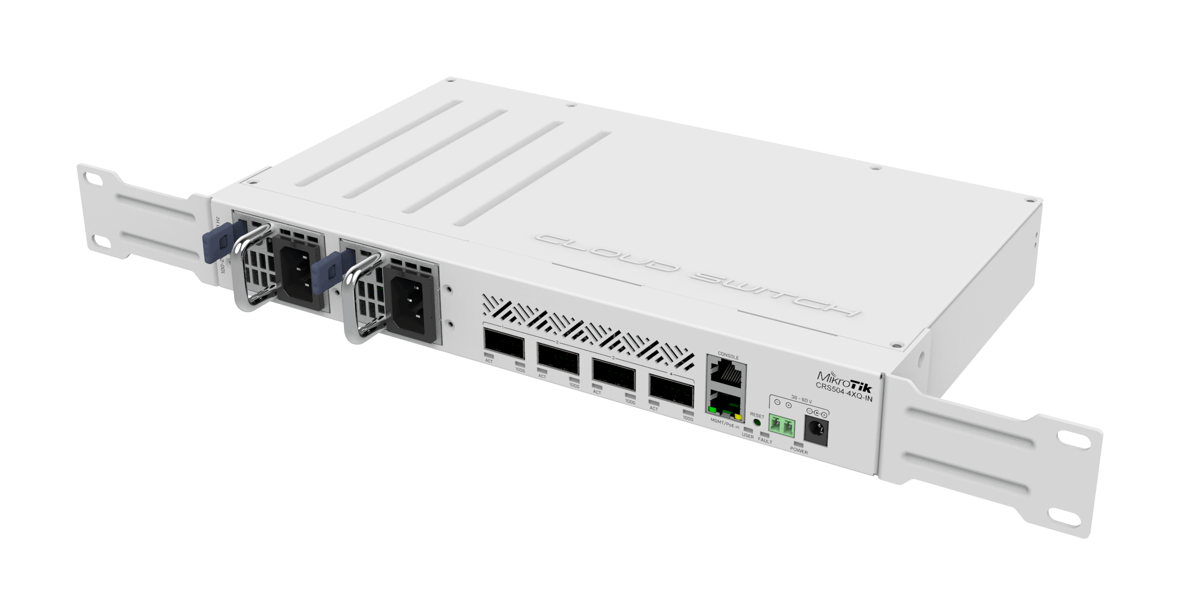 Комутатор MikroTik 4x100G QSFP28 (CRS504-4XQ-IN) — зображення 3