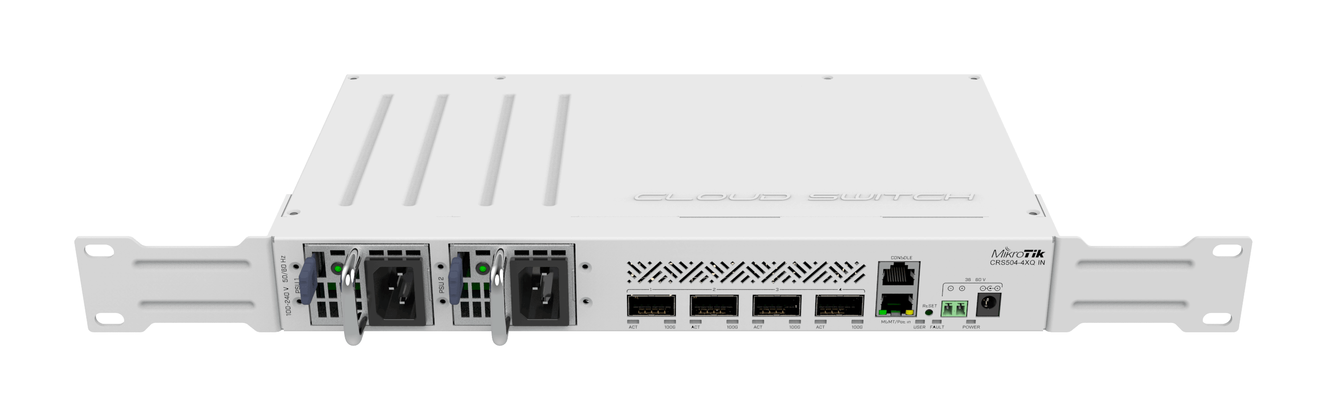 Комутатор MikroTik 4x100G QSFP28 (CRS504-4XQ-IN) — зображення 4