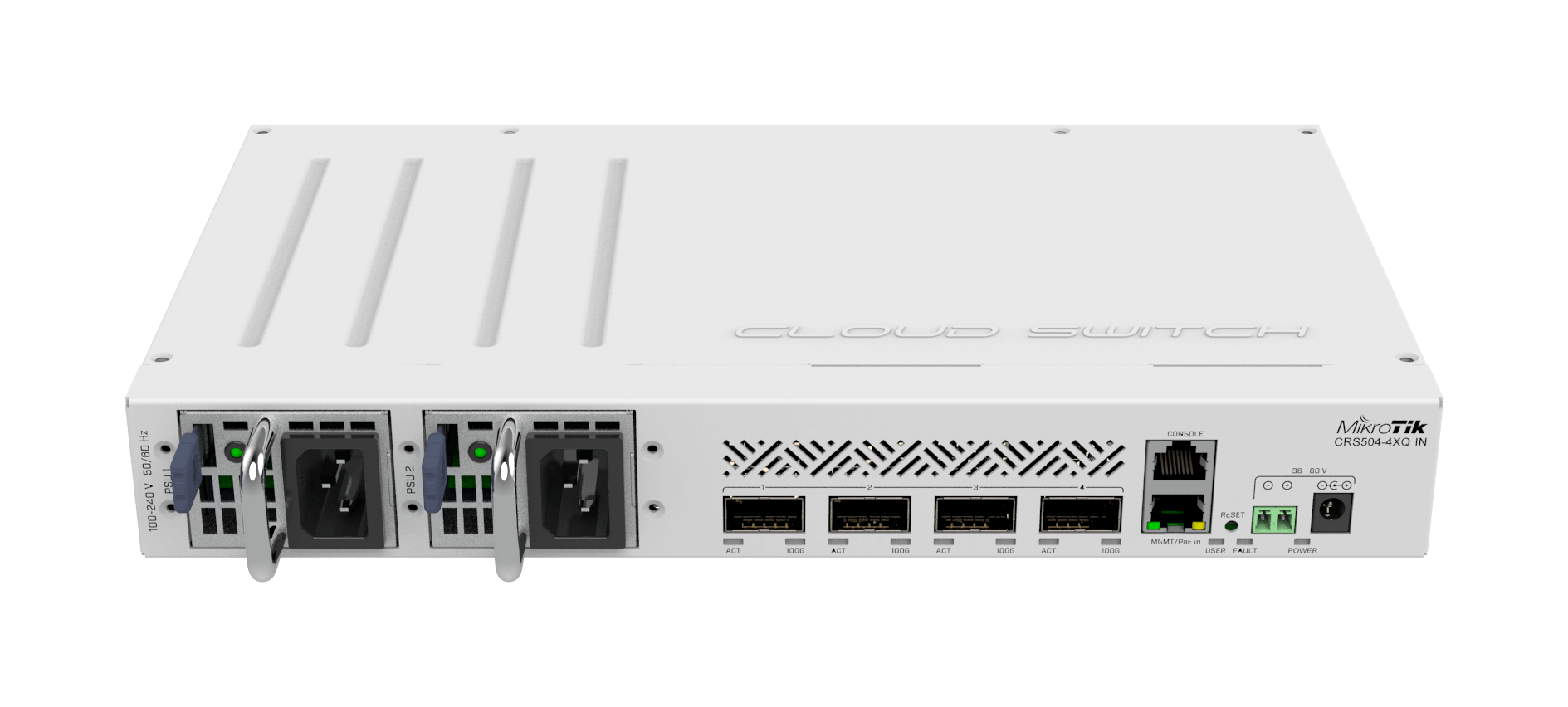 Комутатор MikroTik 4x100G QSFP28 (CRS504-4XQ-IN) — зображення 1
