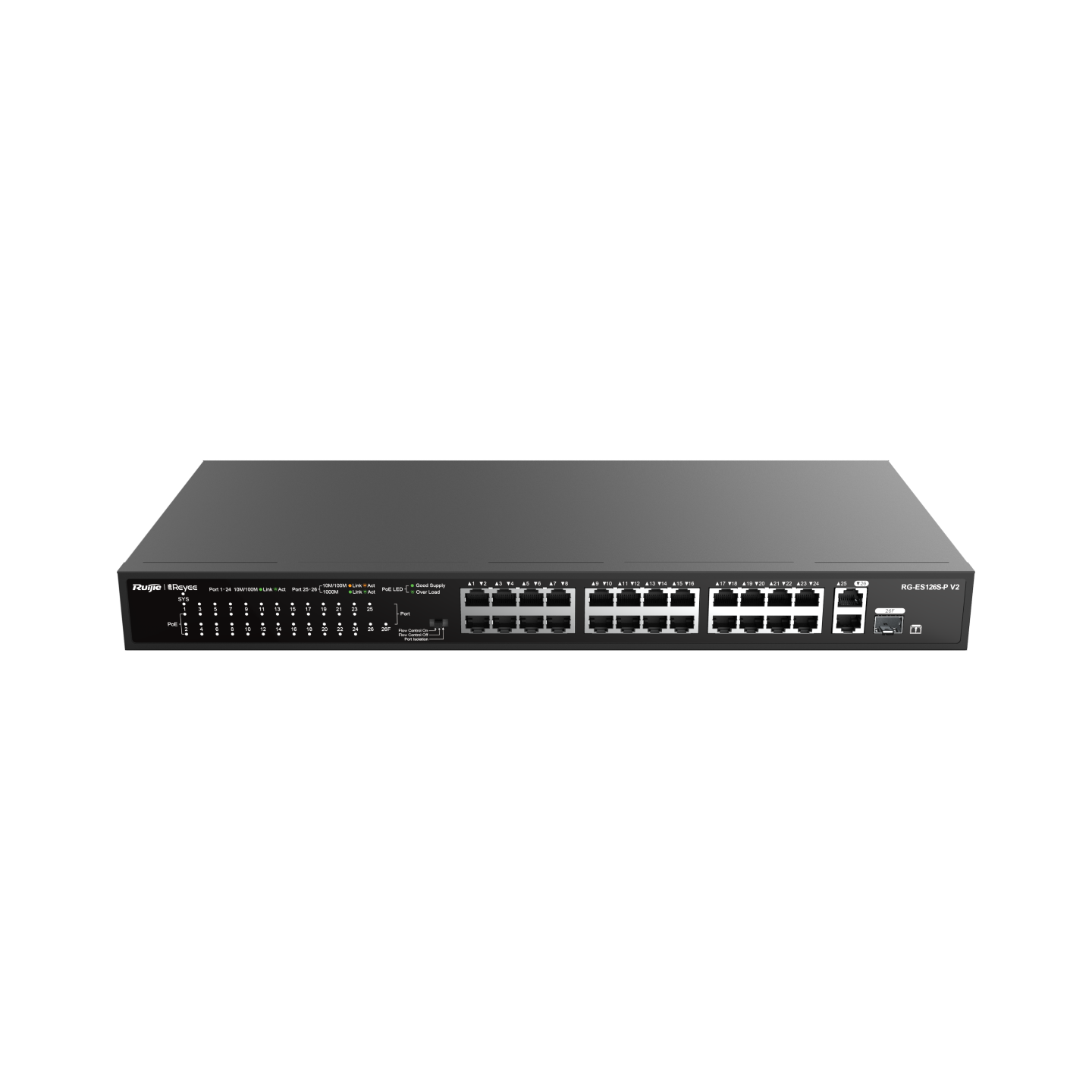 Комутатор Ruijie Reyee RG-ES126S-P V2 — зображення 2