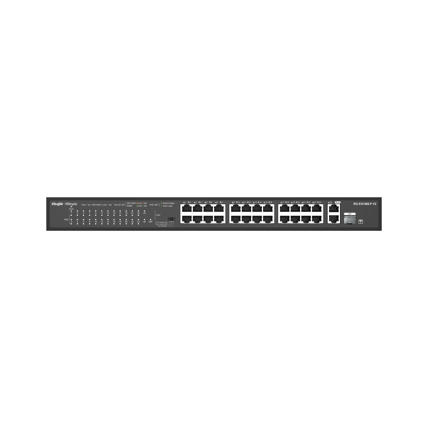 Комутатор Ruijie Reyee RG-ES126S-P V2 — зображення 1