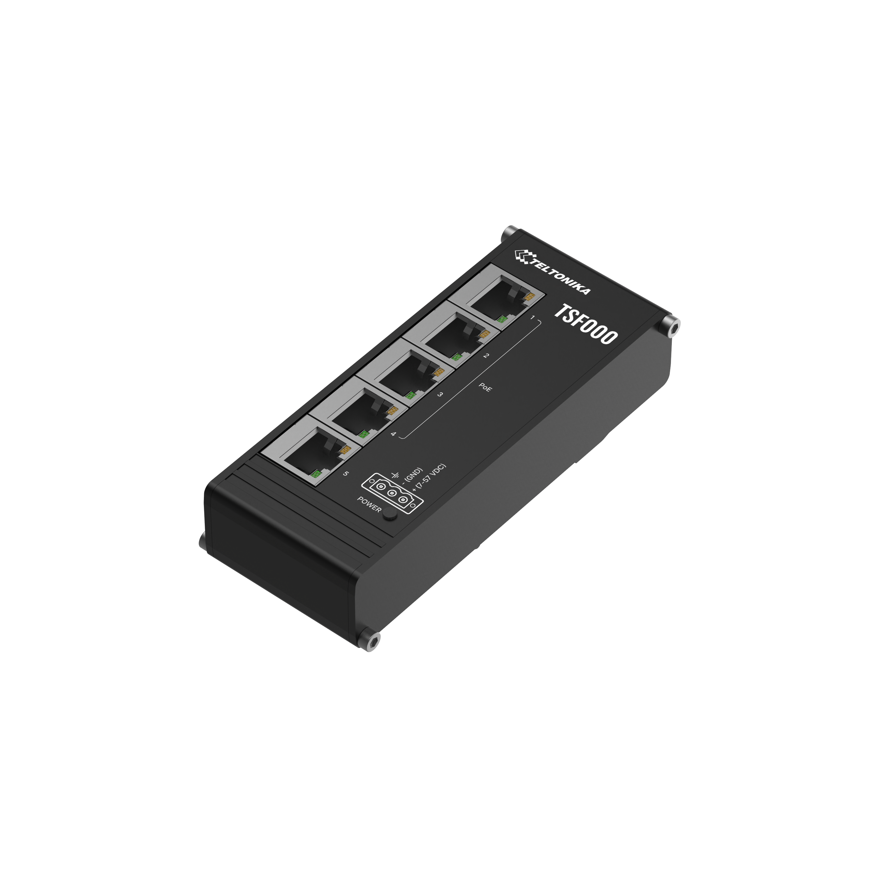 Комутатор Teltonika 5x100Mb/PoE+ без БЖ (TSF000) — зображення 5