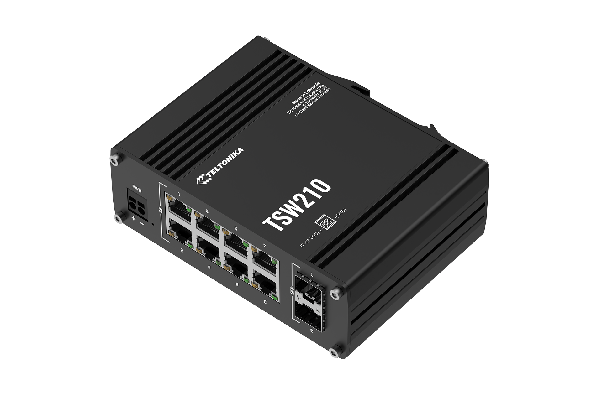 Комутатор Teltonika 8хGIGABIT/2xSFP без БЖ (TSW210) — зображення 3