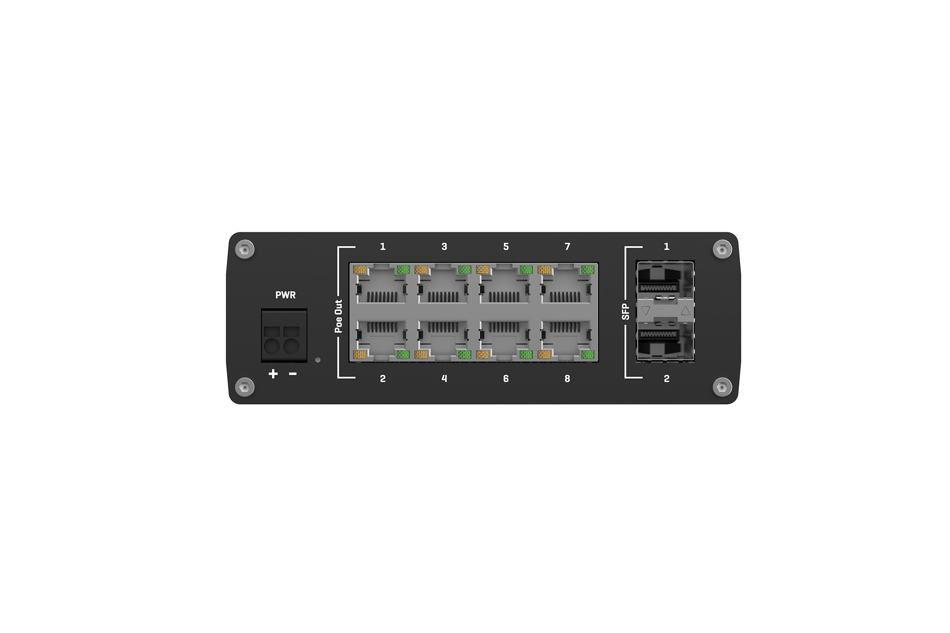 Комутатор Teltonika 8xGIGABIT/2xSFP/PoE+ без БЖ (TSW200) — зображення 5