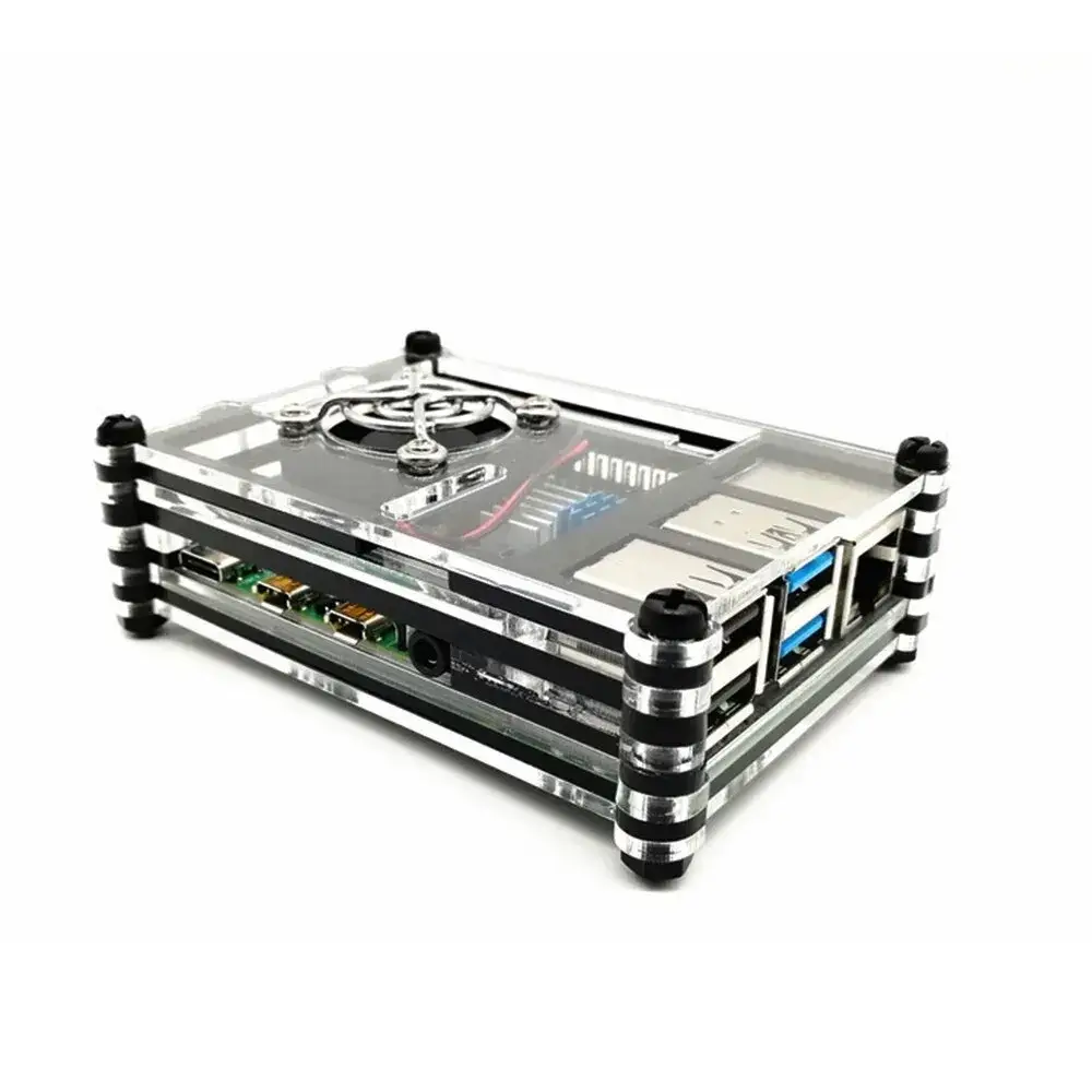 Корпус для Raspberry Pi 4 акриловий (9 шарів)
