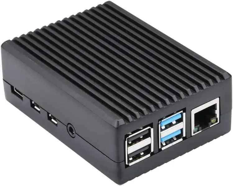Корпус для Raspberry Pi 4 алюмінієвий чорний (RA759)
