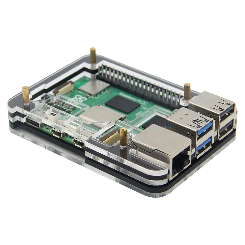 Корпус для Raspberry Pi 5 акриловий (5 шарів)