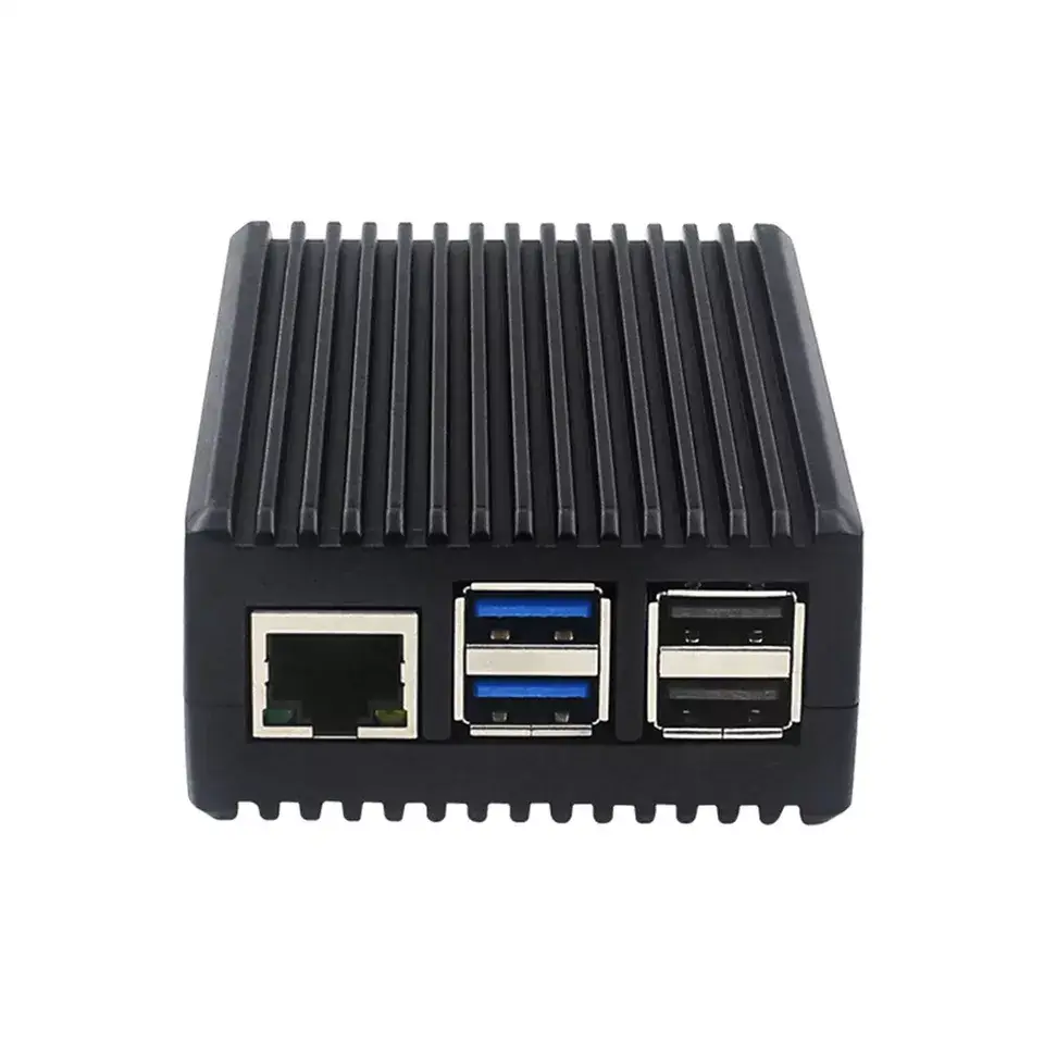 Корпус для Raspberry Pi 5 алюмінієвий чорний (RA793) — зображення 2