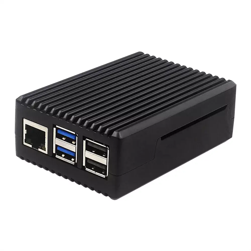 Корпус для Raspberry Pi 5 алюмінієвий чорний (RA793)