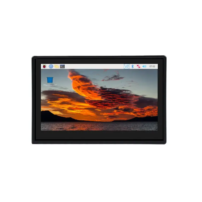 Корпус з екраном Waveshare 4.3" 800×480 LCD IPS Capacitive TS MIPI DSI для Raspberry Pi 4B (RJ050)