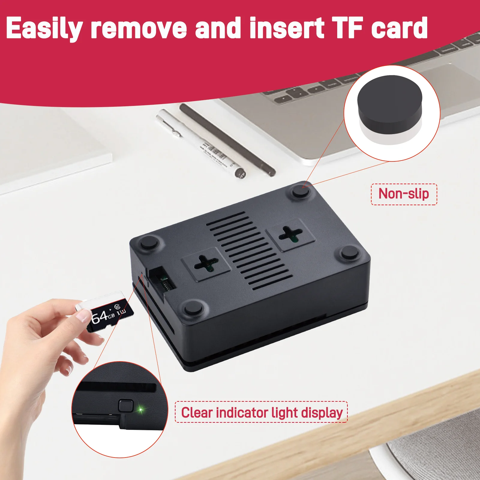 Корпус з радіатором і вентилятором для Raspberry Pi 5 — зображення 6