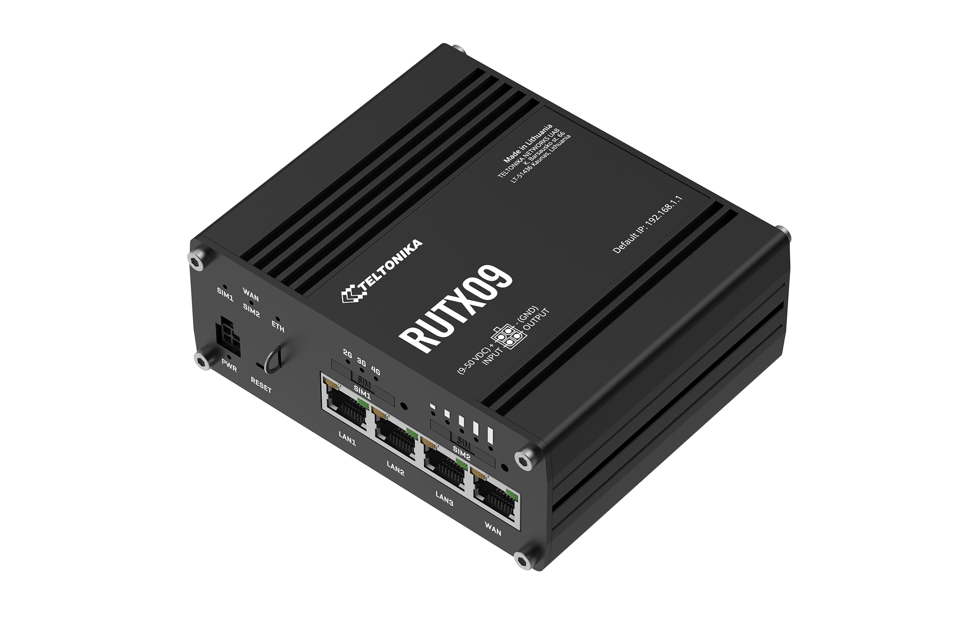 Маршрутизатор Teltonika LTE/ETH/GPS/DualSIM (RUTX09) — зображення 2