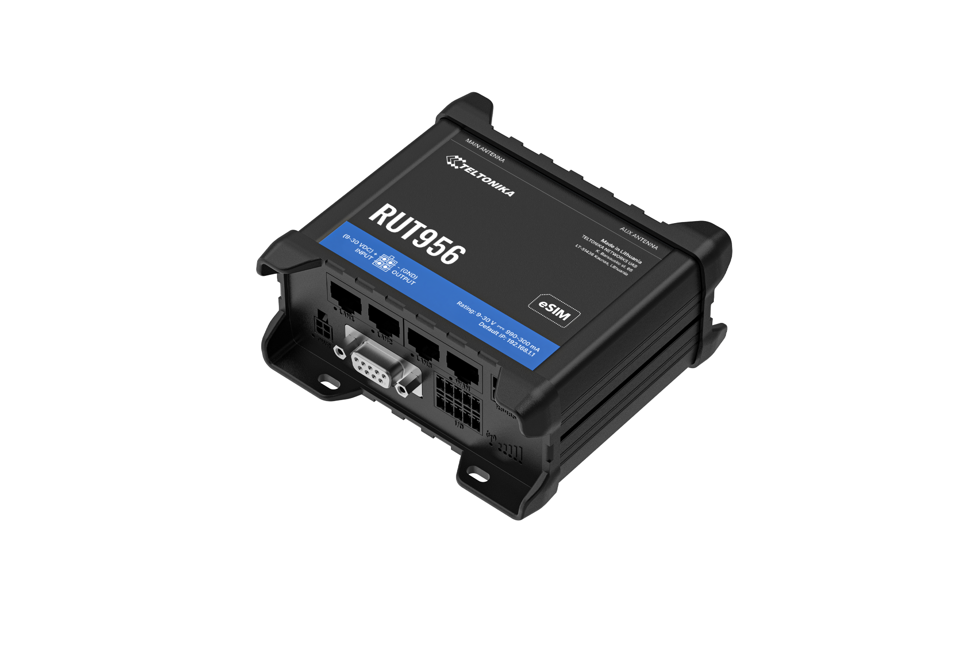 Маршрутизатор Teltonika LTE/Wi-Fi/GPS/DualSIM/RS232/RS485/IO (RUT956) — зображення 2