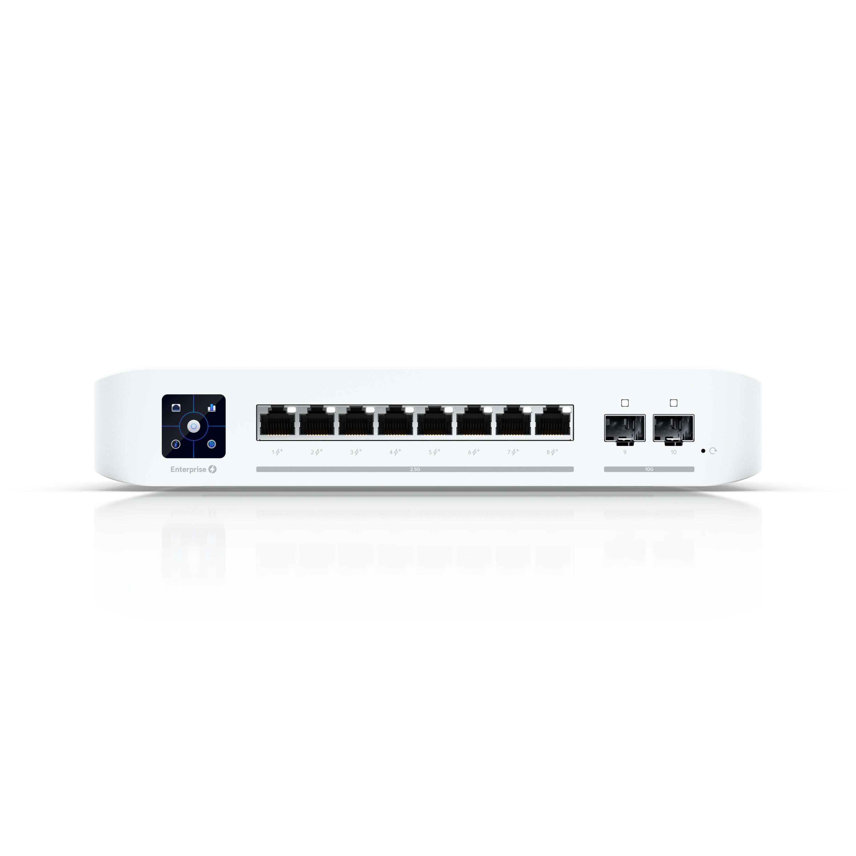 Мережевий комутатор UBIQUITI Ethernet 8PORT 2.5GBE POE (USW-ENTERPRISE-8-POE) — зображення 2