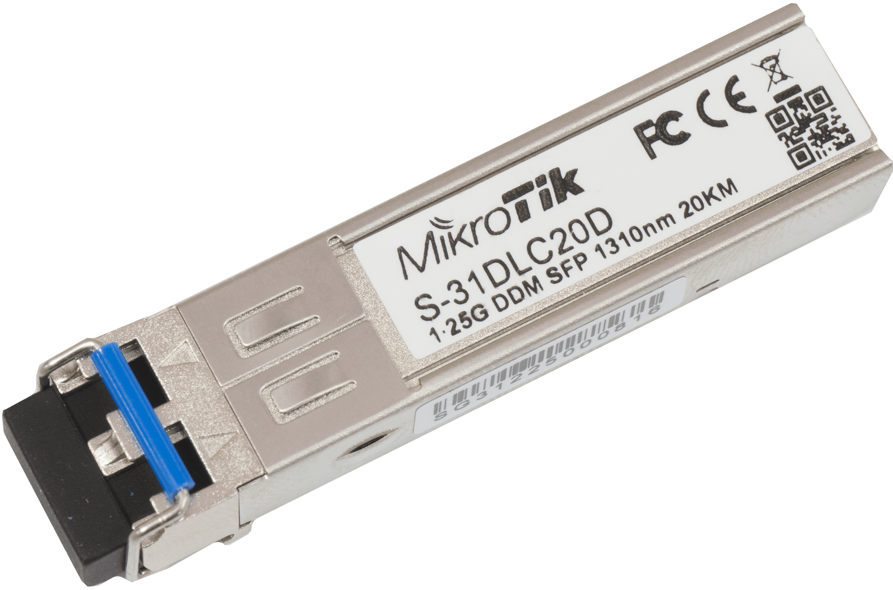 Оптичний модуль MikroTik 1.25G SM 20km 1310nm (S-31DLC20D)