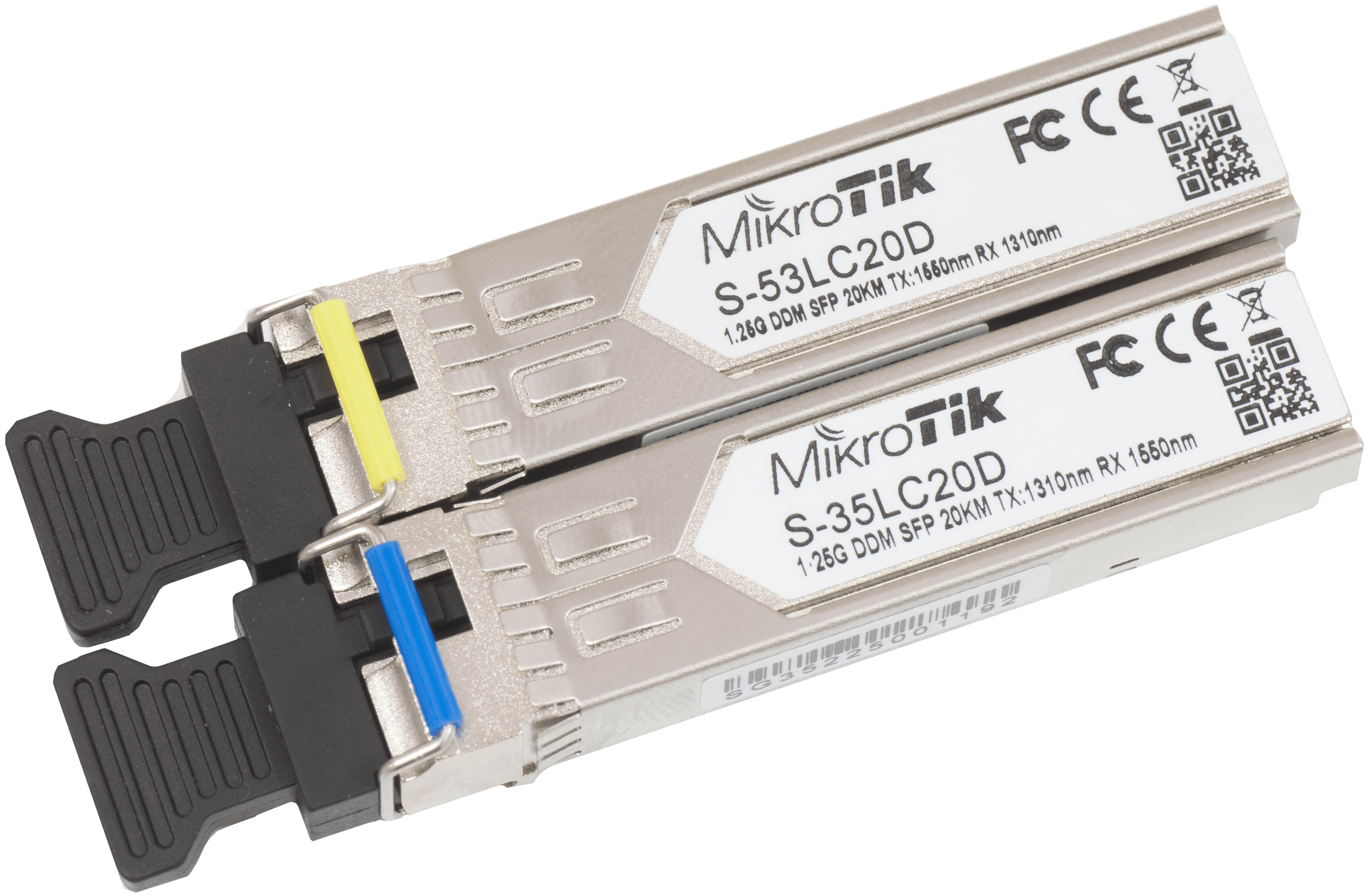 Оптичний модуль Mikrotik SFP (1.25G), 1551-1310, 20 км пара (S-3553LC20D)