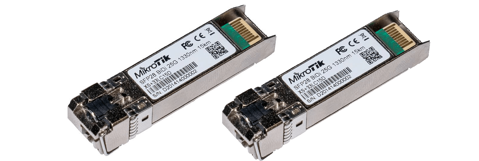 Оптичний модуль SFP Mikrotik SFP28 15 км (комплект 1270/1310-1310/1270) LC (XS+2733LC15D)