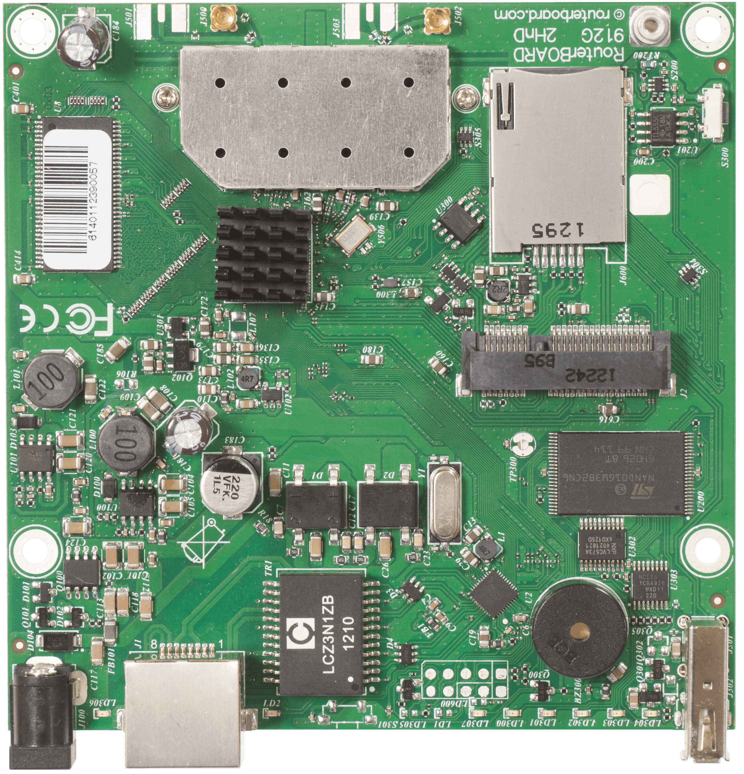 Плата MikroTik RouterBOARD 912UAG with 600Mhz Atheros CPU