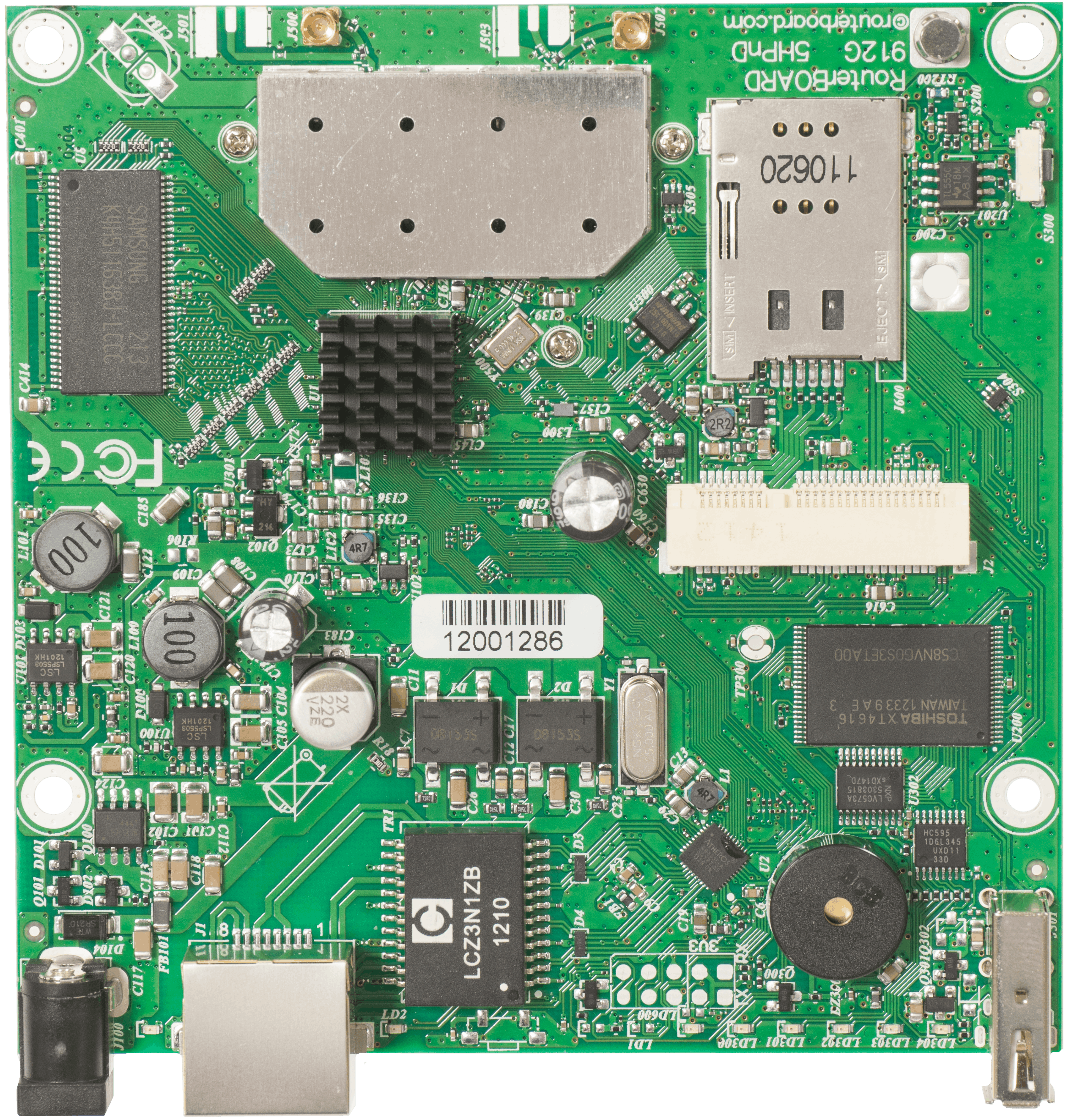 Плата RouterBOARD 912UAG with 600Mhz Atheros CPU