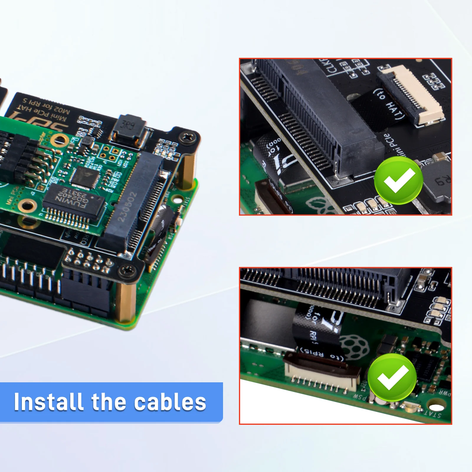 Плата розширення для Raspberry Pi 5  Mini PCIe HAT (EP-0217) — зображення 5