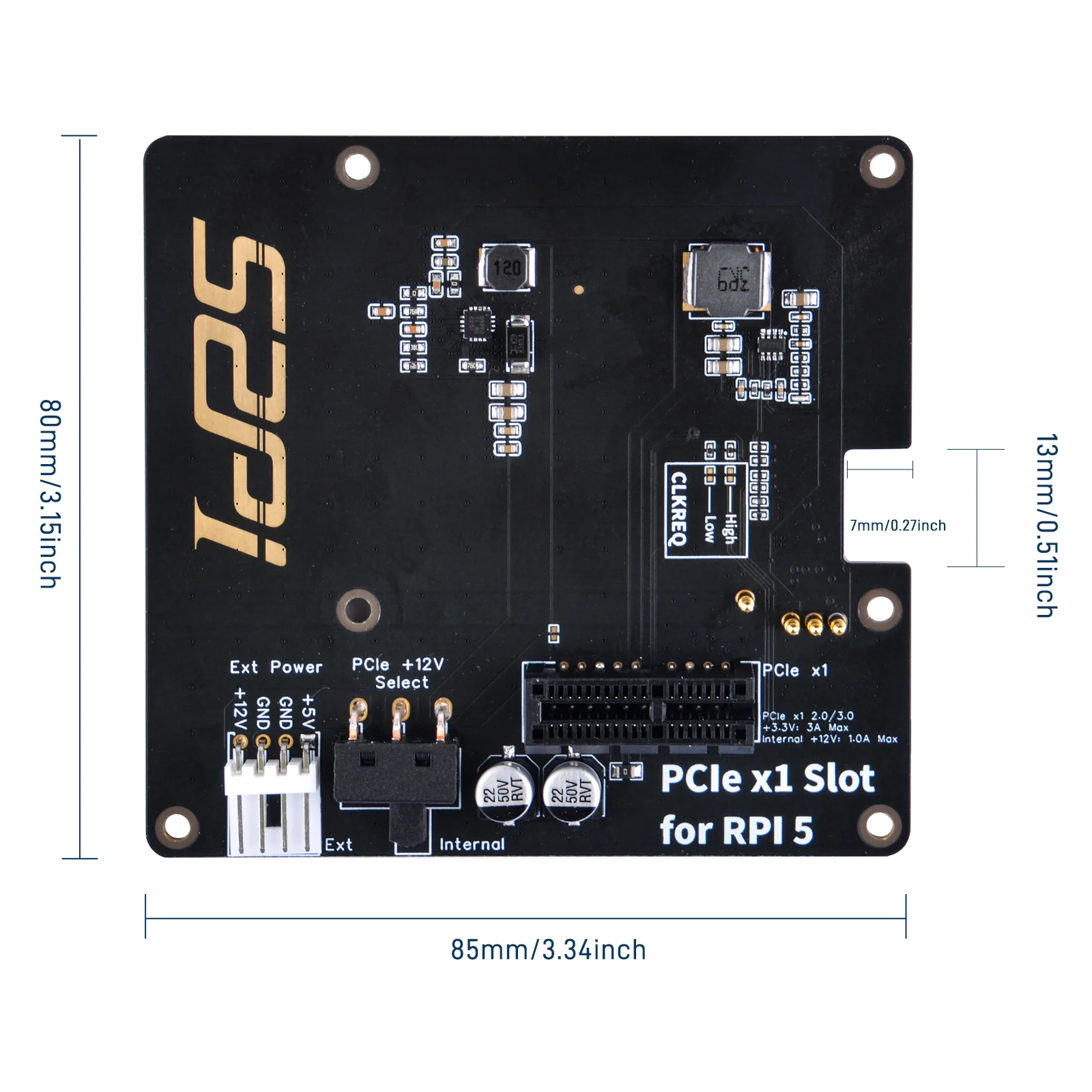 Плата розширення для Raspberry Pi 5  PCIe Slot P02 (EP-0219) — зображення 4