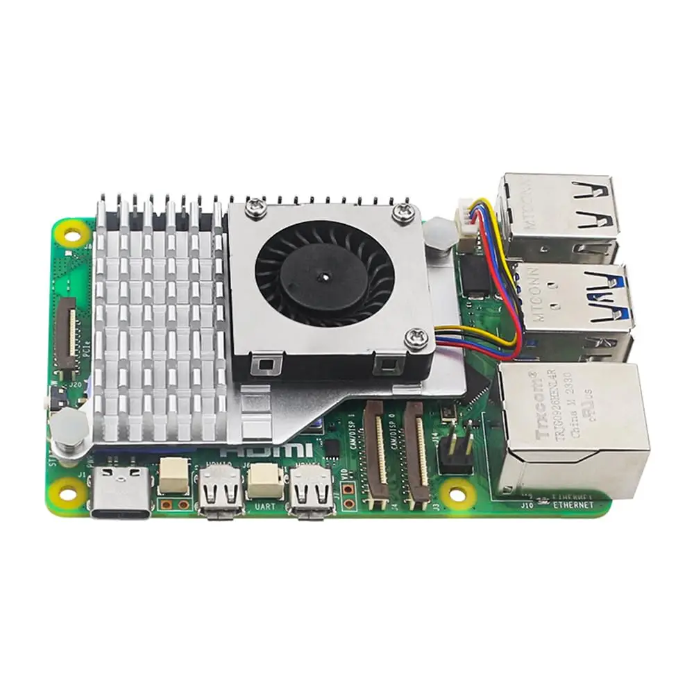 Радіатор з вентилятором для Raspberry Pi 5 (чорний) — зображення 2