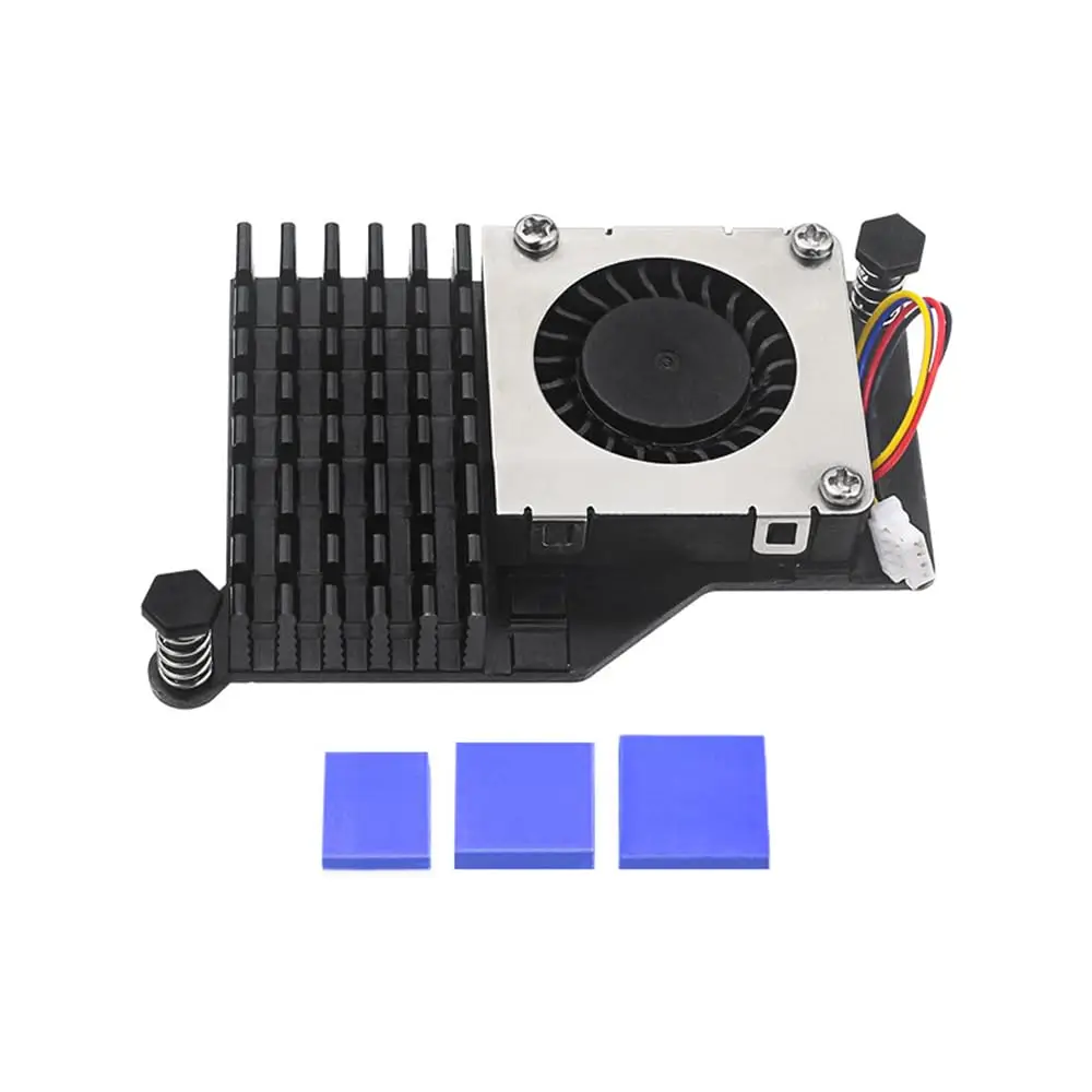 Радіатор з вентилятором для Raspberry Pi 5 (чорний) — зображення 1