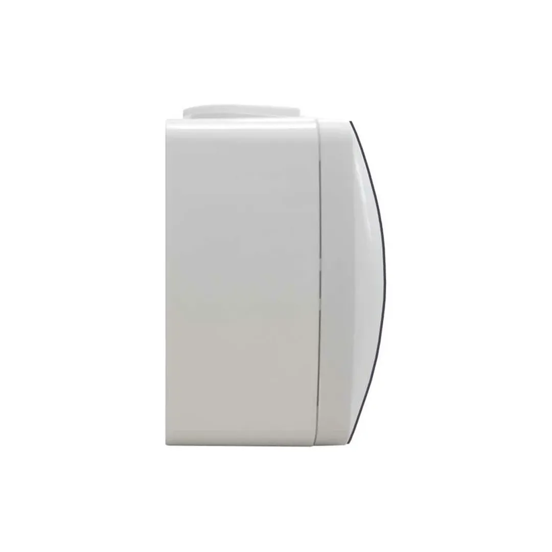 Розетка накладного монтажу з прозорою кришкою 3x з заземленням Simon Aquarius IP54, AQGSz1-3/11a, 16AX 250V~ IP54, гвинт. зажим, біла(AQGSz1-3/11a) — зображення 2
