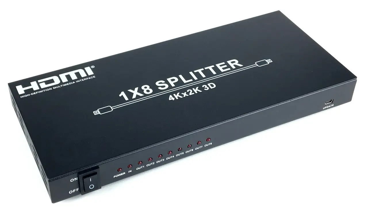 Розгалужувач Wiretek HDMI WK-SH800, 1 на 8 (WK-SH800)