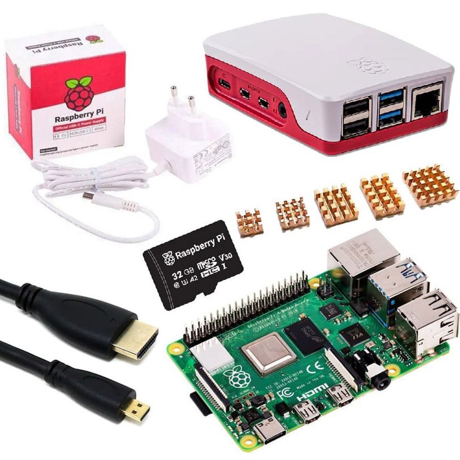 Стартовий комплект Raspberry Pi 4 - 8 ГБ / EU